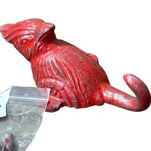 Abbott Collection Rustic Red Iron Cardinal Wall Hook